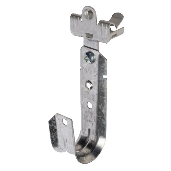 Winnie Industries 1 5/16in. J Hook with Angle Clip & Hammer on Flange 5/16in. to 1/2in., 100PK WJH21ACM58